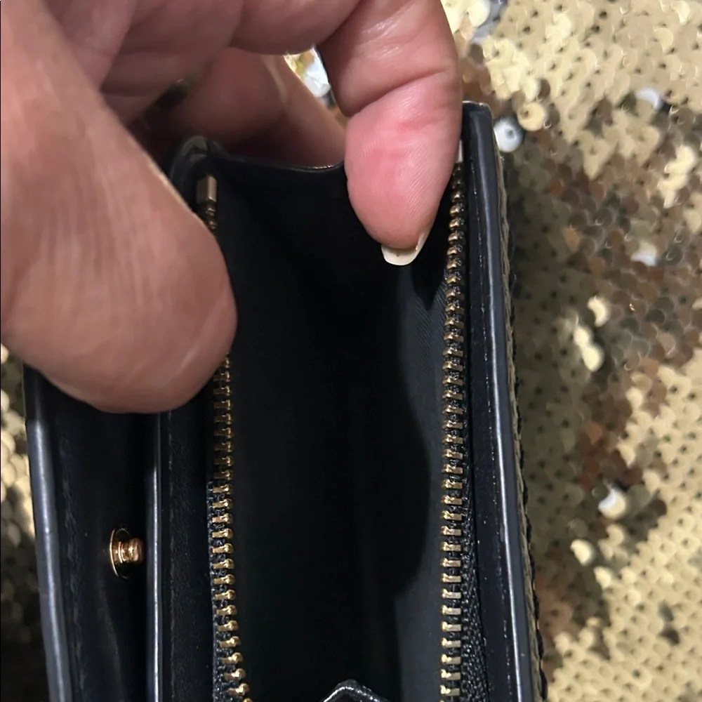 Marc Jacobs Black Leather Card Holder